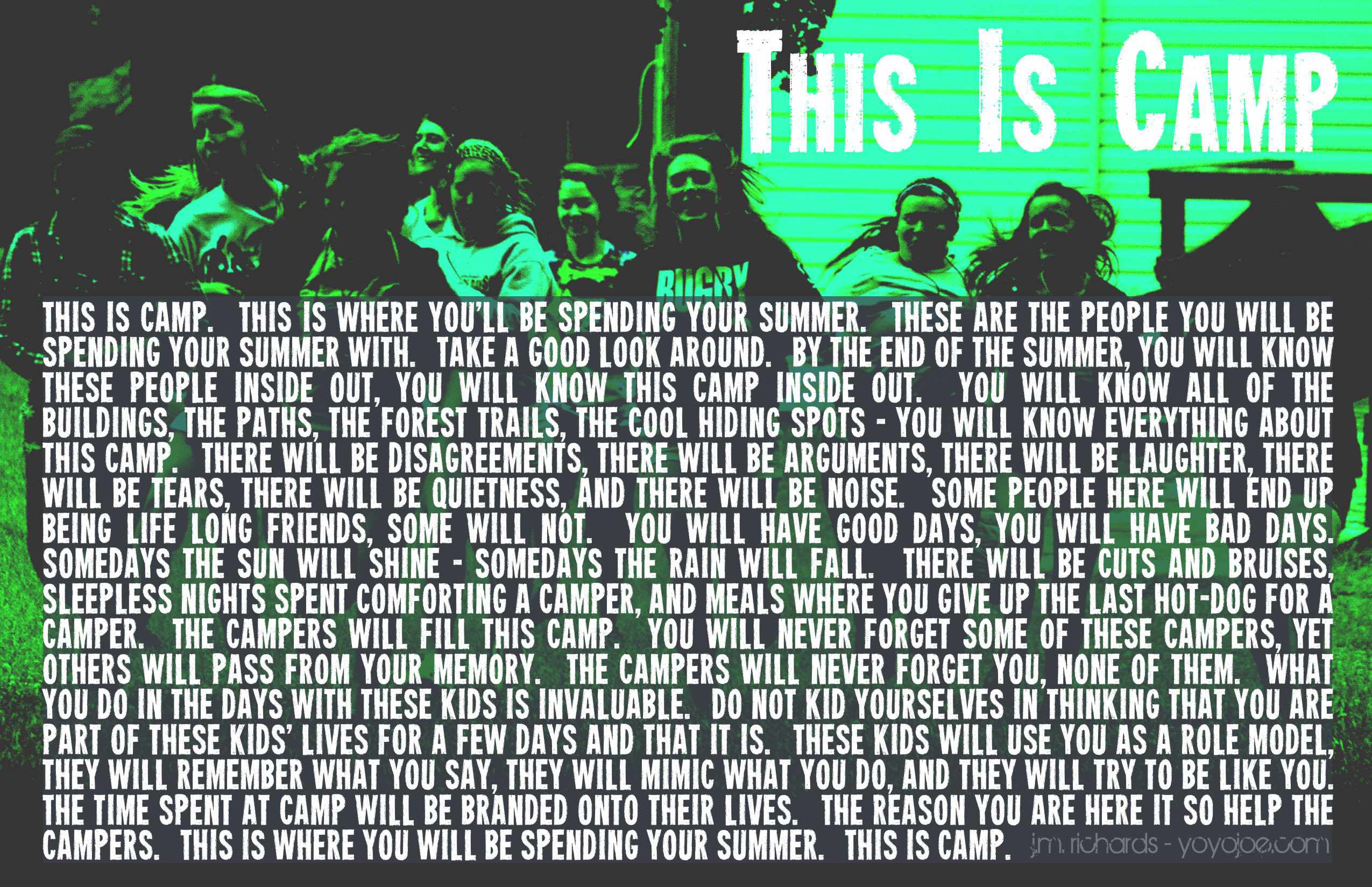 A Thought About Camp