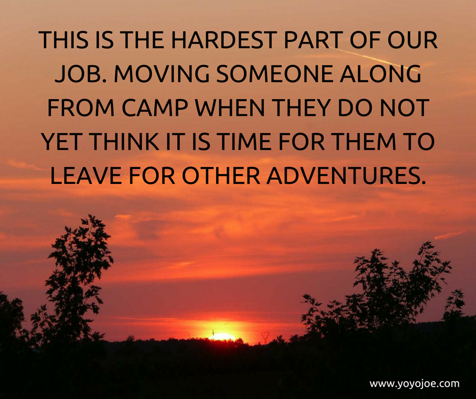 Moving On From Camp – Attempting an Explaination
